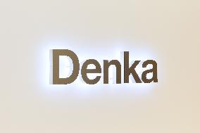Denka signboard and logo